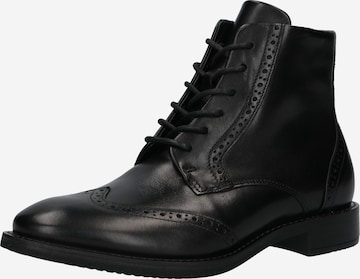 ECCO Lace-Up Ankle Boots in Black: front