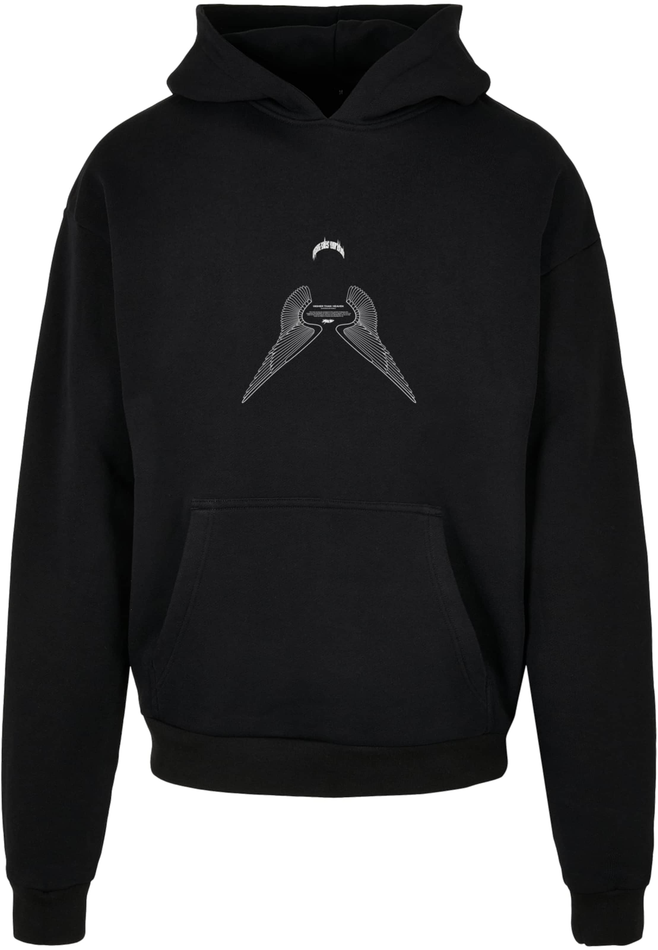 MJ Gonzales Sweatshirt 'Higher Than Heaven' i svart: framsida