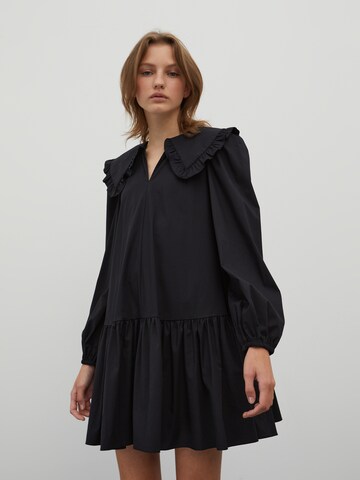 EDITED Shirt Dress 'Katarina' in Black: front