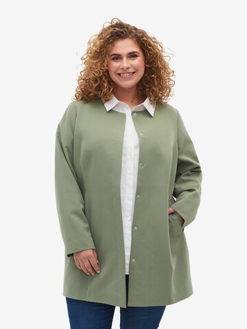 Cappotto di mezza stagione 'Summer' di Zizzi in verde: frontale