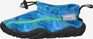 STERNTALER Beach & Pool Shoes 'Dino' in Blue: front