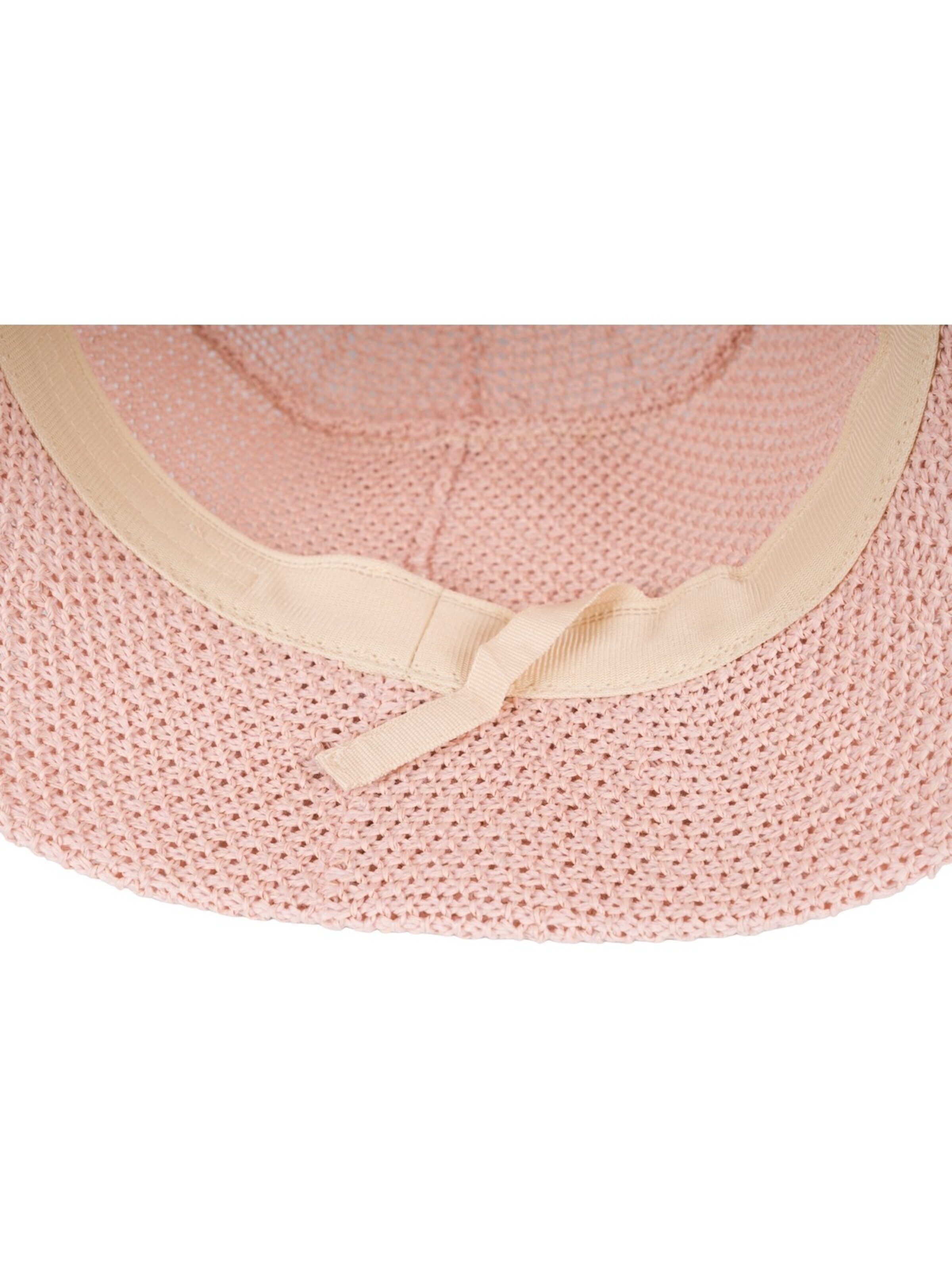 styleBREAKER Hut 'Fischerhut aus Papierstroh - Knautschhut'‌‌‌‌‌‌‌‌‌‌ in Pink