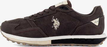 US POLO ASSN. - Zapatillas deportivas bajas 'April' en marrón: frente