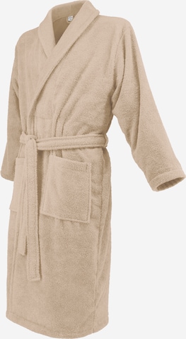celodoro Long Bathrobe 'Home & Spa Collection' in Beige: front