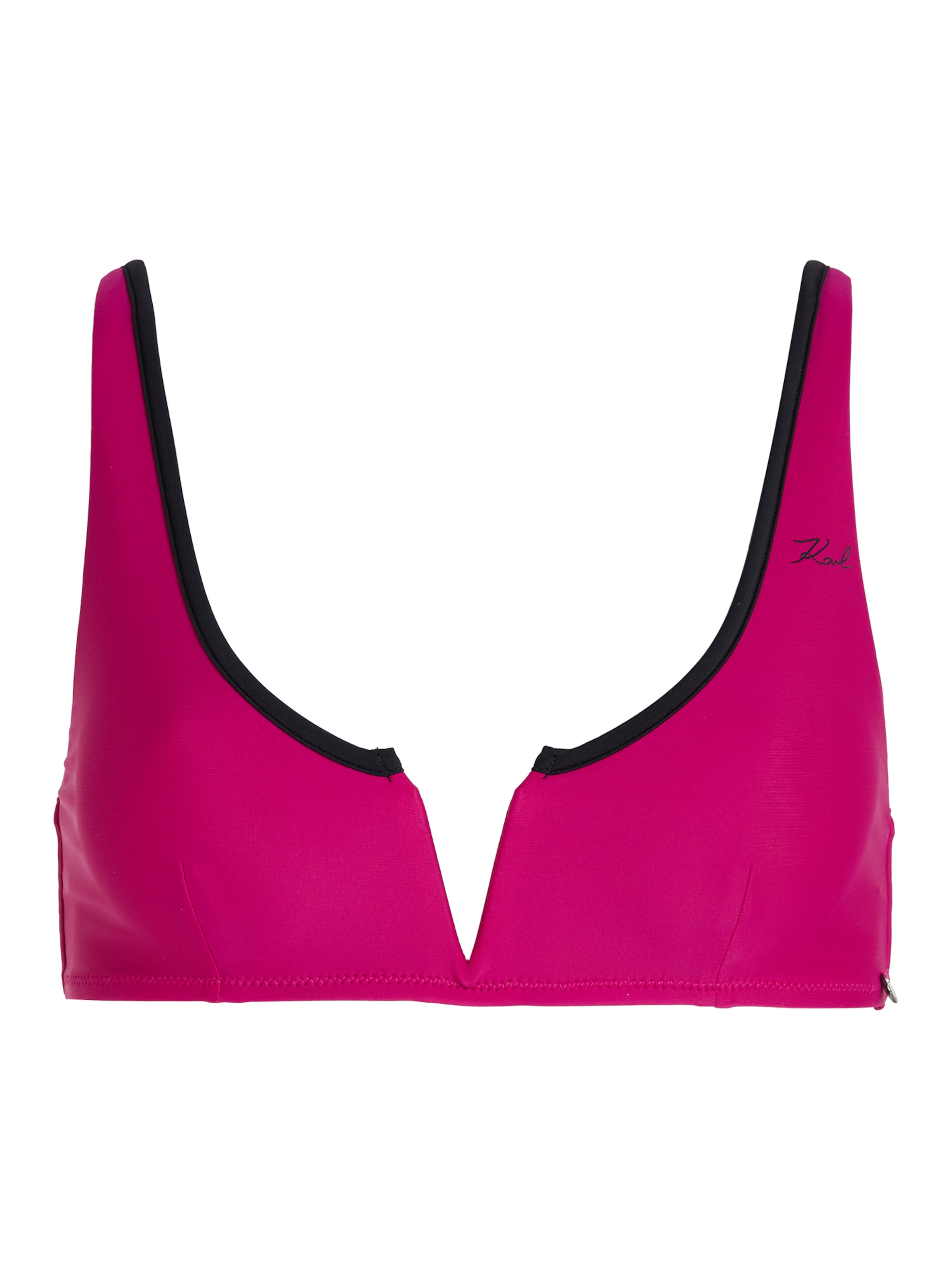 Karl Lagerfeld Bygelfri Bikiniöverdel i rosa: framsida