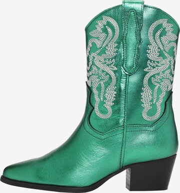 DWRS Cowboy Boots 'Brady' in Green: front