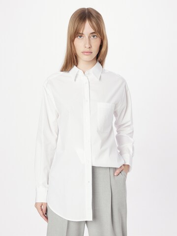 BOSS Blouse 'Bostucci' in Wit: voorkant