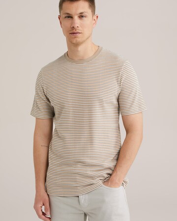 T-Shirt WE Fashion en beige : devant