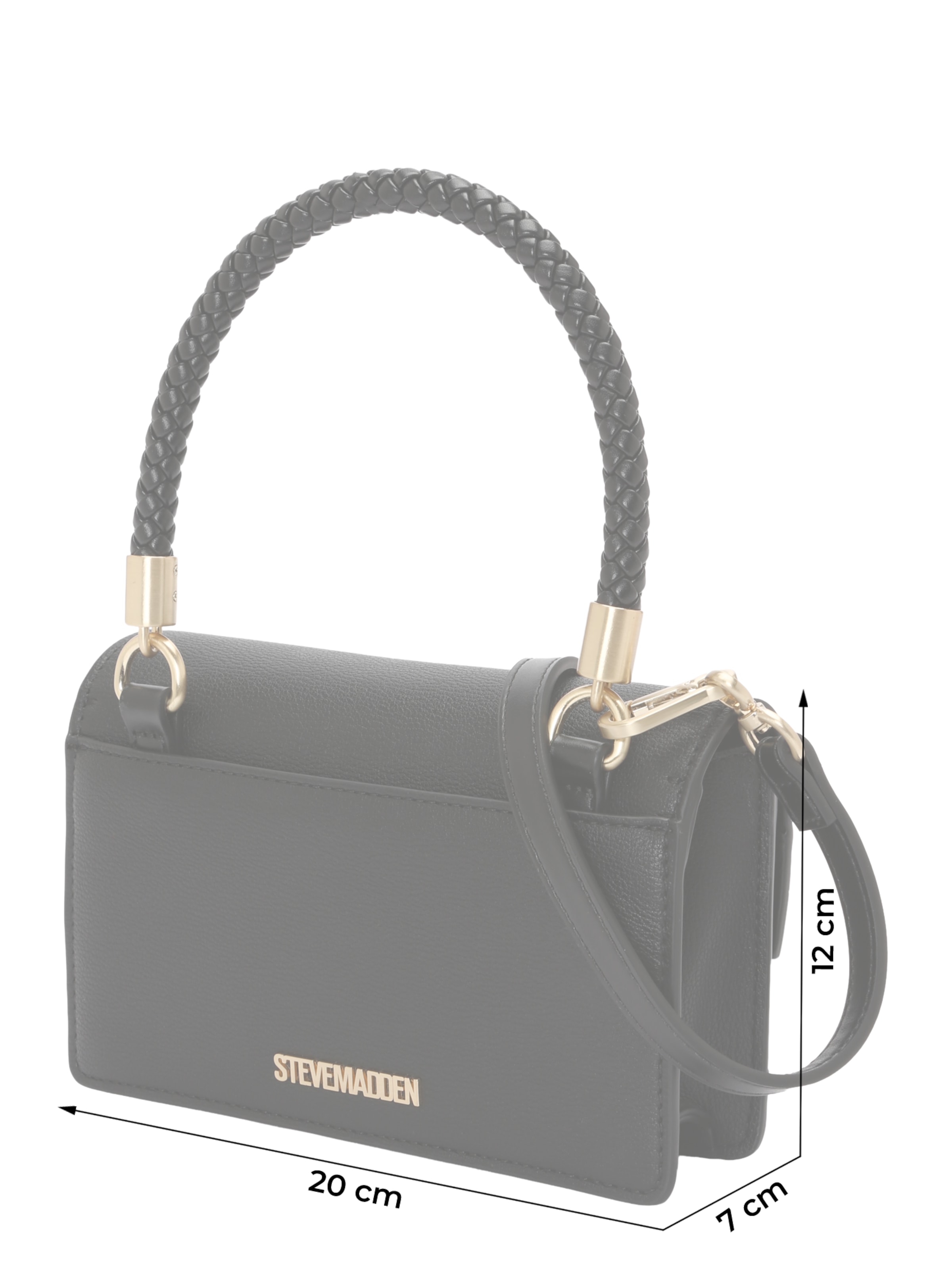 Geantă de umăr 'Bnesta' de la STEVE MADDEN pe negru