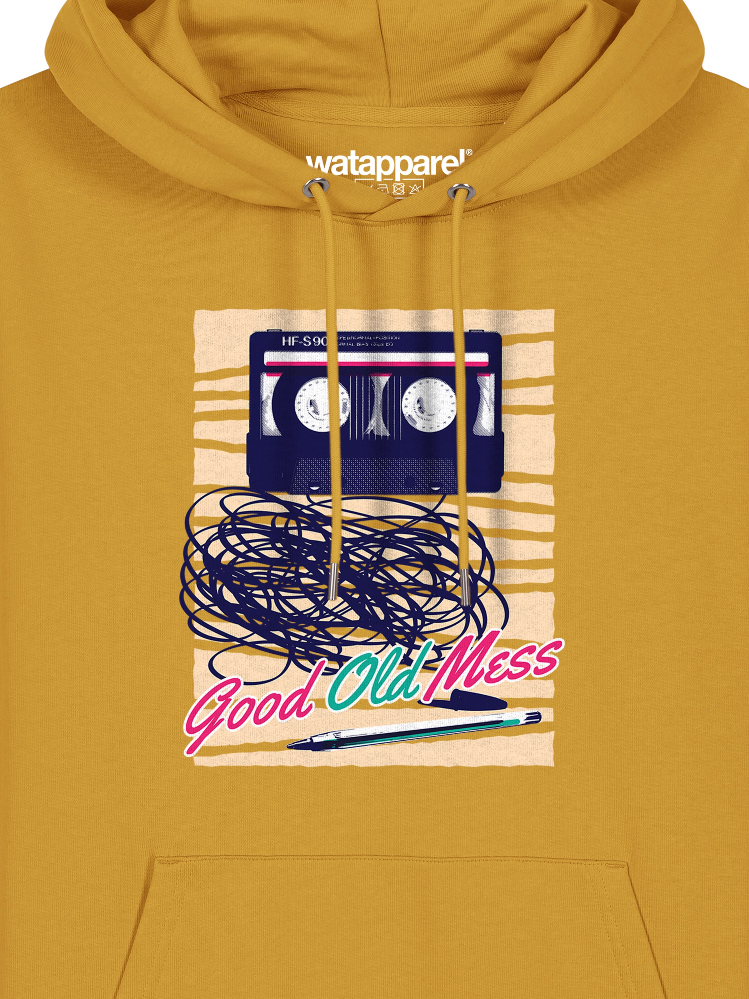 Felpa 'Good Old Mess' di Watapparel in giallo