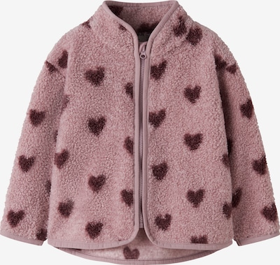 NAME IT Fleecejacke 'NBFOLAJA' in 62 in braun / orchidee, Produktansicht