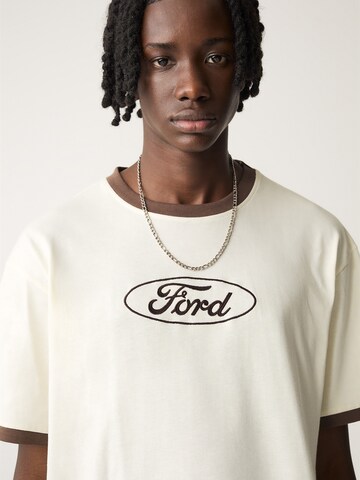 Pull&Bear T-Shirt in Beige