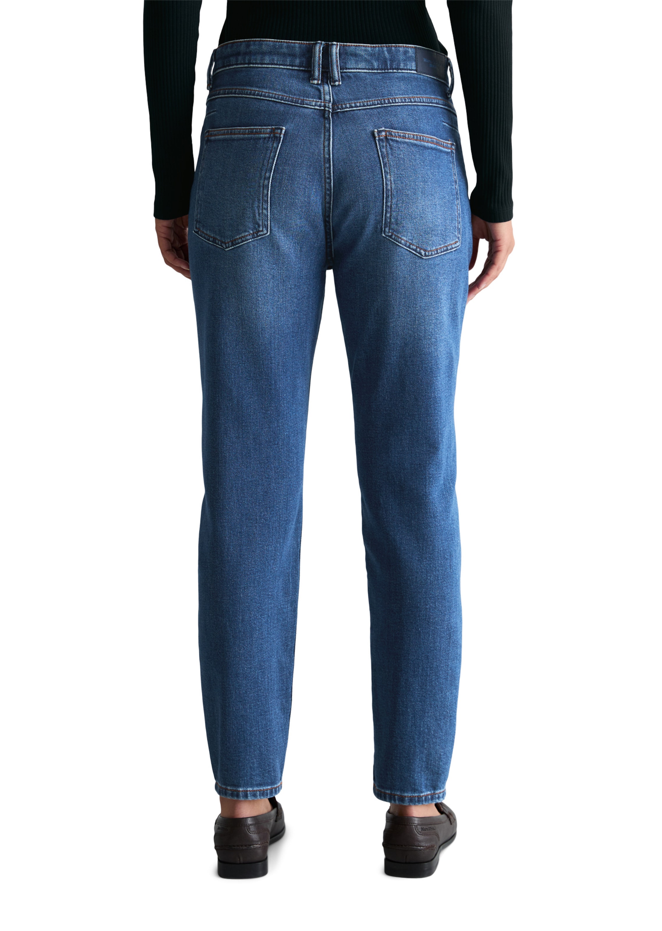 Marc O'Polo DENIM Tapered Jeans 'Freja' in Blauw