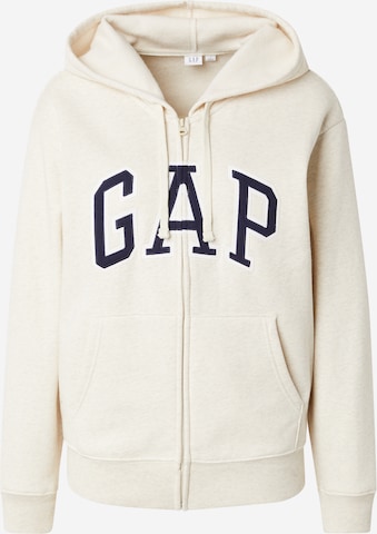 GAP Tepláková bunda 'HERITAGE' - Béžová: predná strana