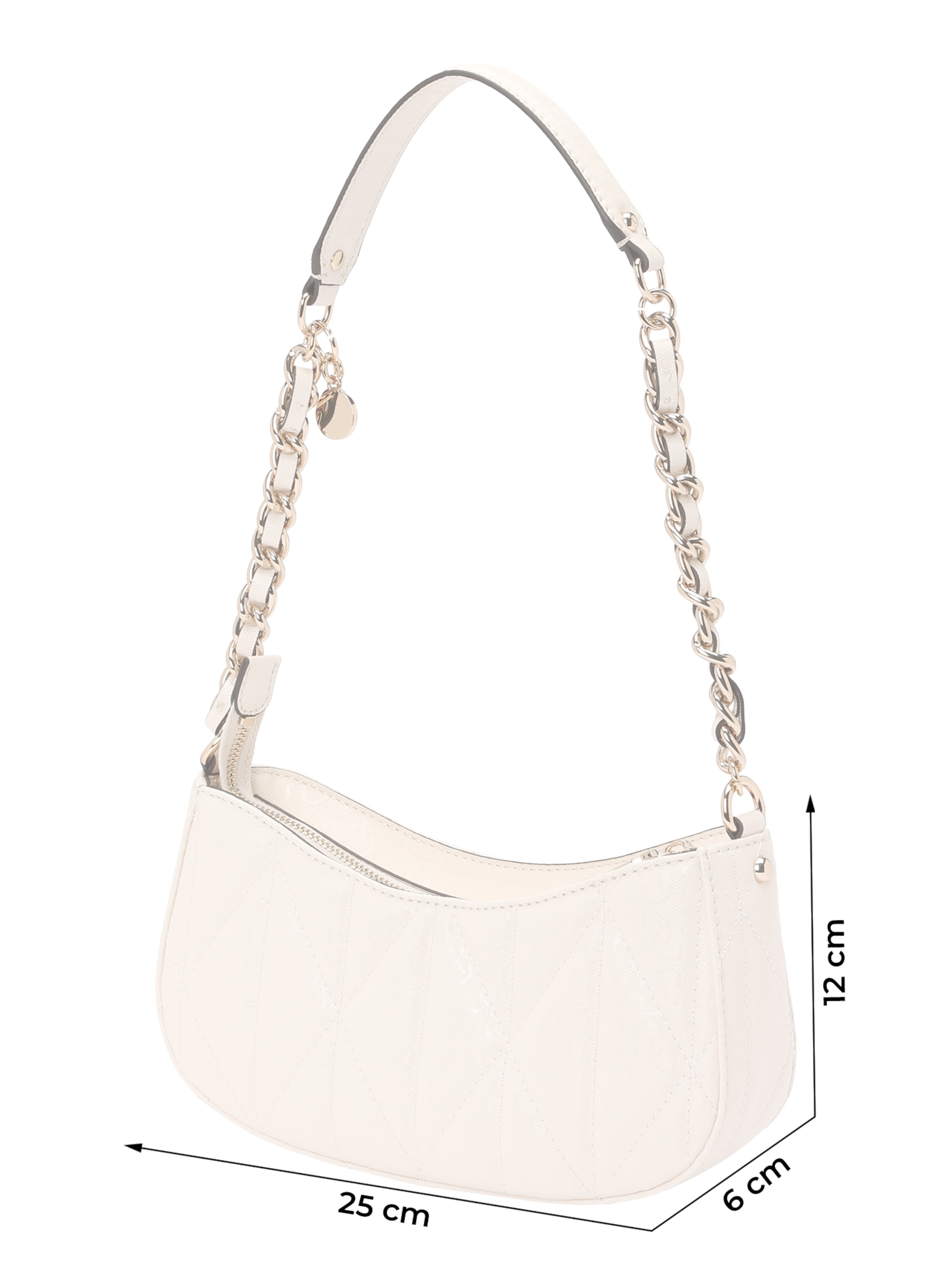 GUESS Τσάντα ώμου 'ALDINA TOP ZIP SHOULDER BAG' σε λευκό
