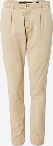 INDICODE JEANS Regular Veckad byxa 'Ville' i beige: framsida