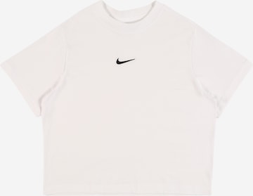 Nike Sportswear T-shirt 'ESSNTL' i vit: framsida