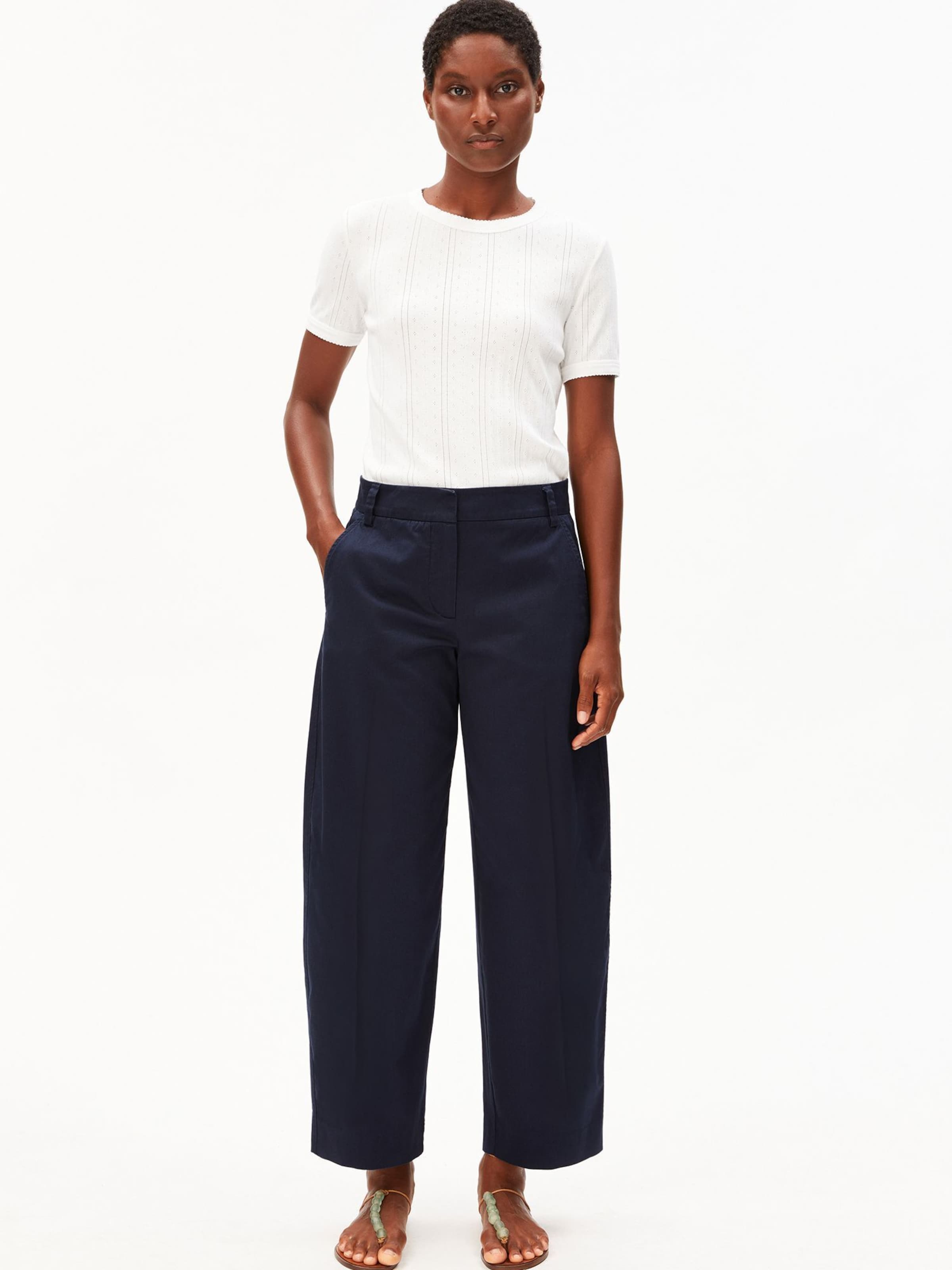 ARMEDANGELS Baggy Broek in Blauw: voorkant