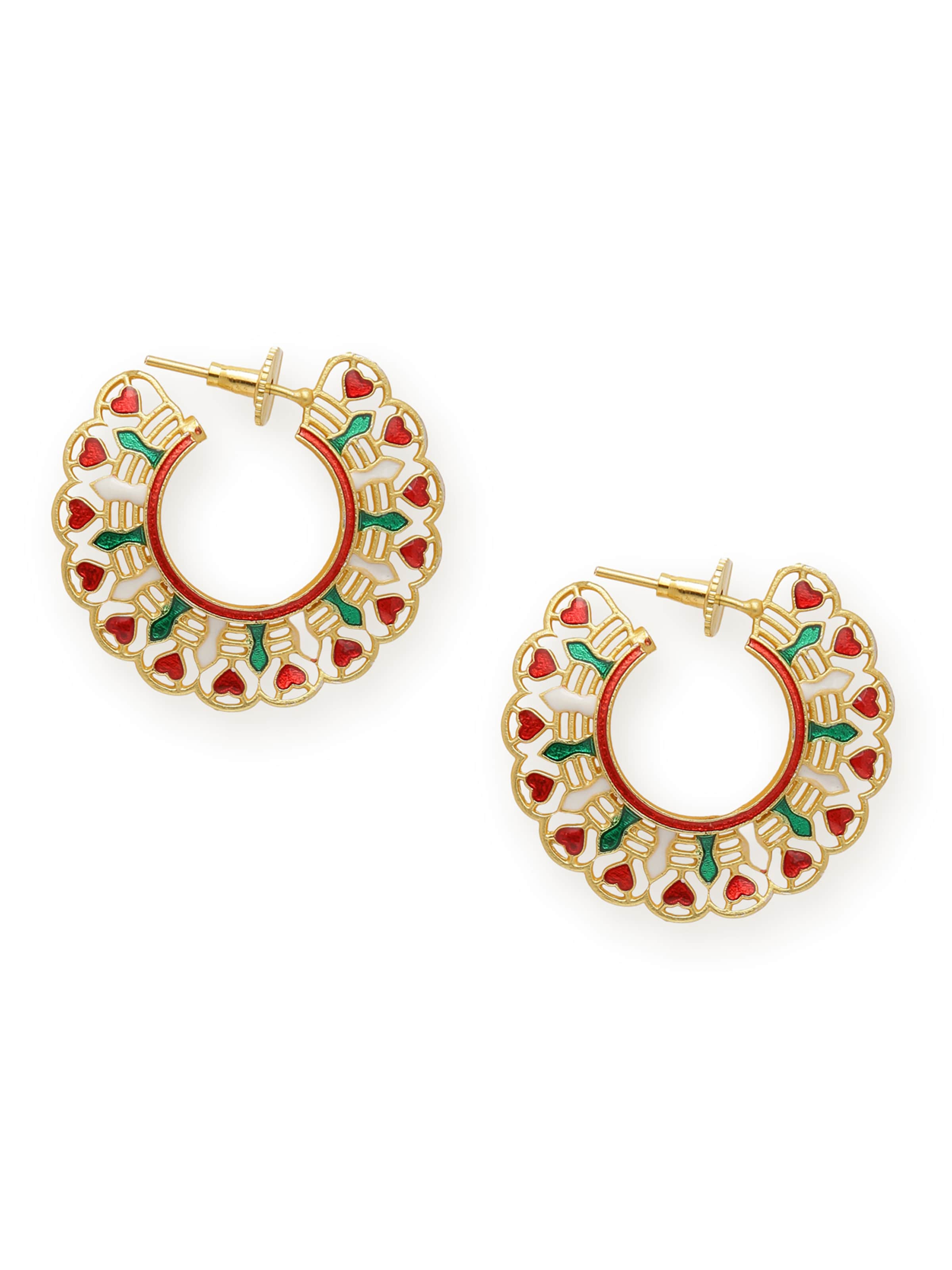 SOHI Oorbellen 'Drishtika' in Goud: voorkant