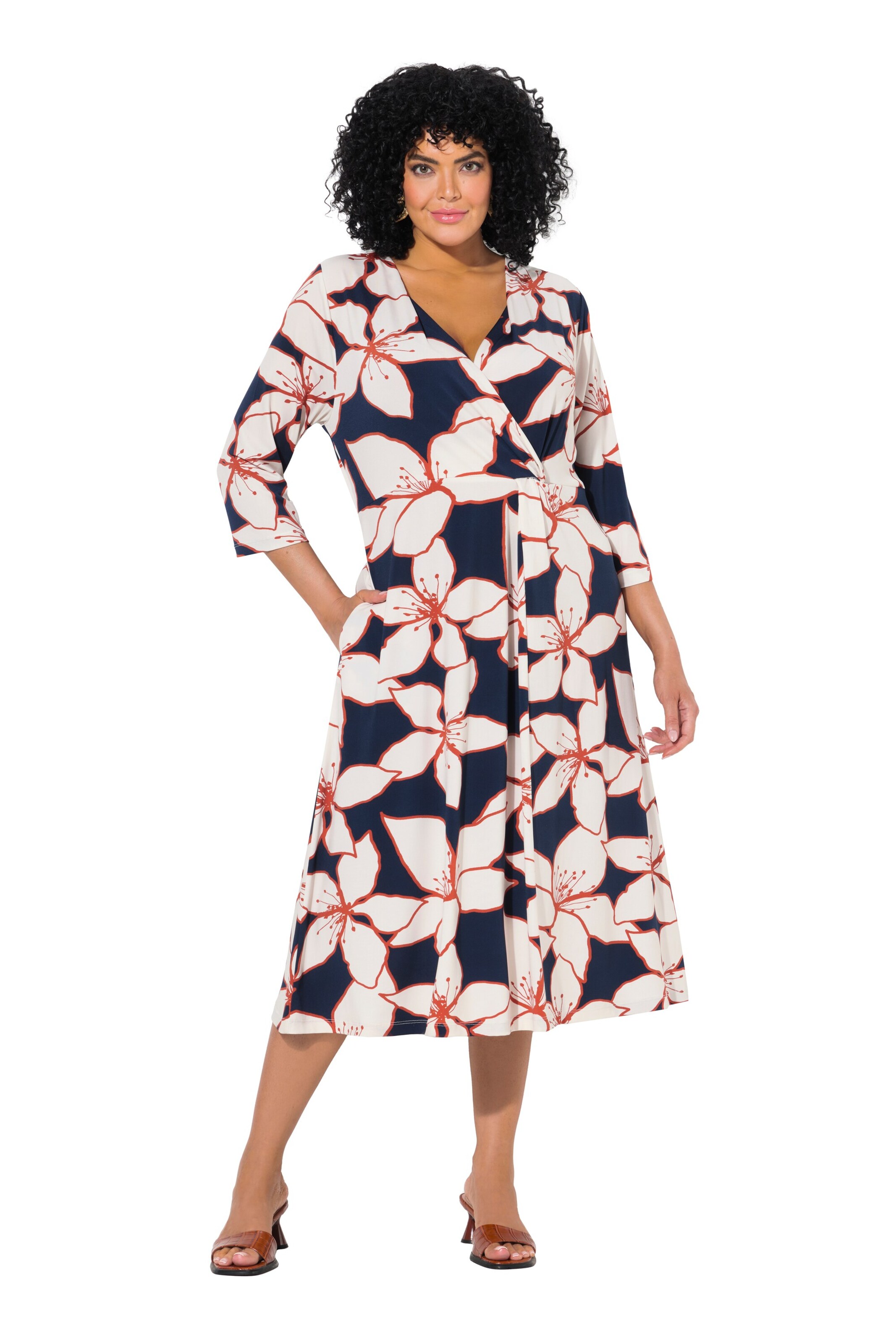 Ulla Popken Jurk in Blauw: voorkant