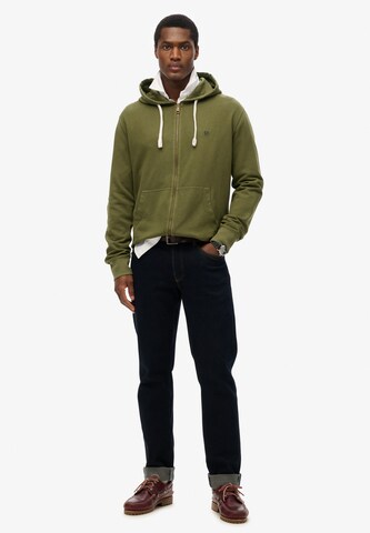 Superdry Sweat jacket 'Essential' in Green