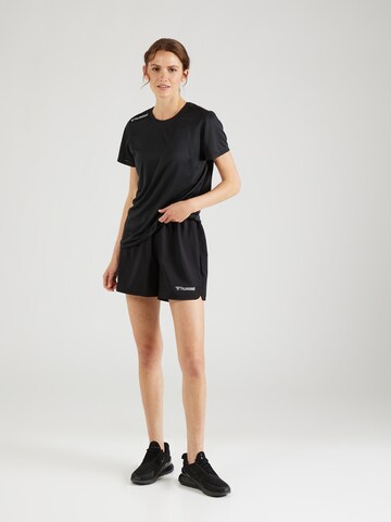 Regular Pantalon de sport 'lRUN' Hummel en noir
