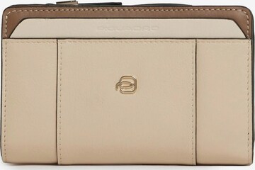 Porte-monnaies Piquadro en beige : devant