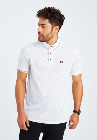 Leif Nelson Poloshirt 'LN-55380' in Weiß