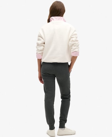 Superdry Tapered Broek 'LUXE' in Grijs