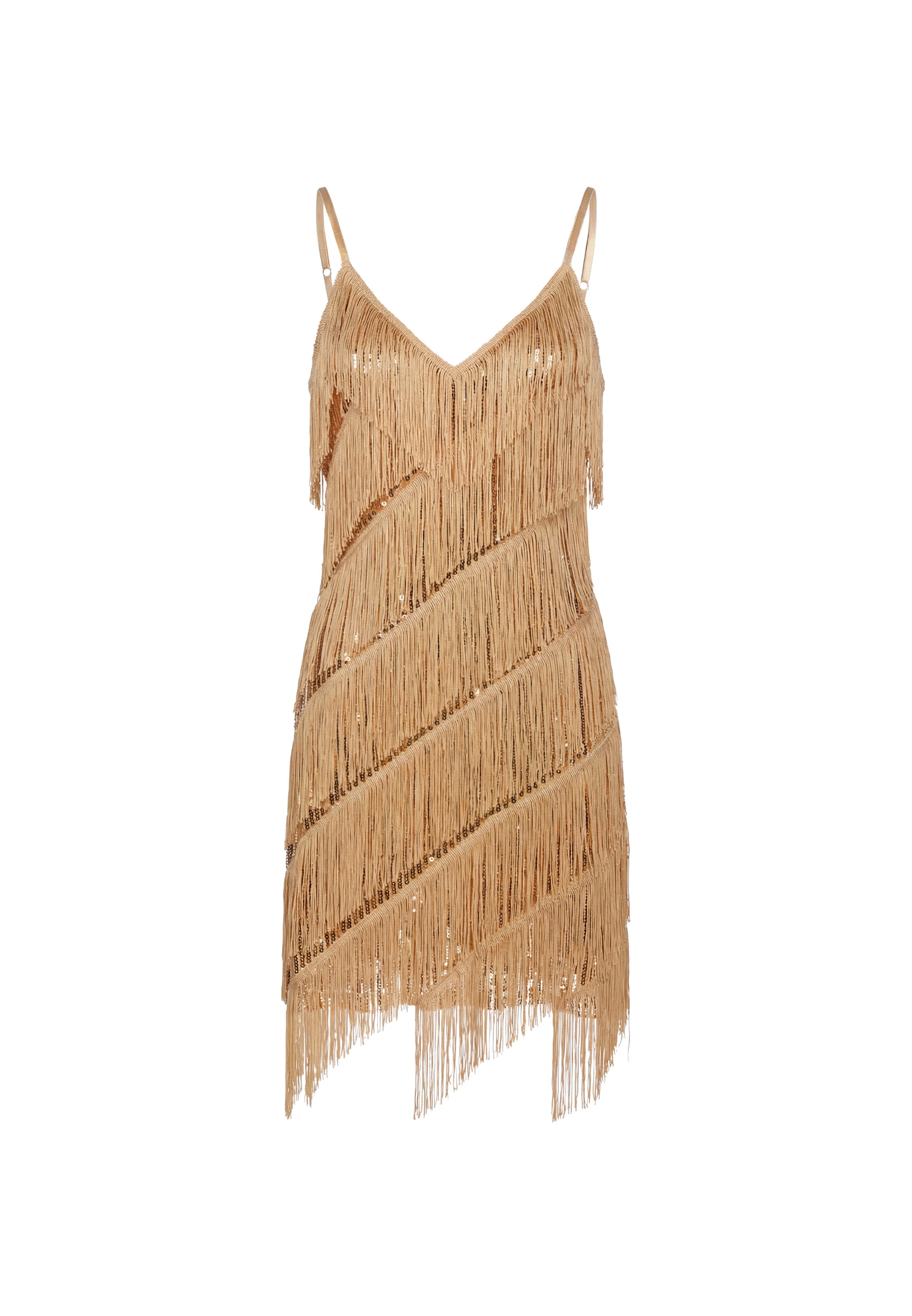 faina Robe de cocktail en 34 en or, Vue avec produit
