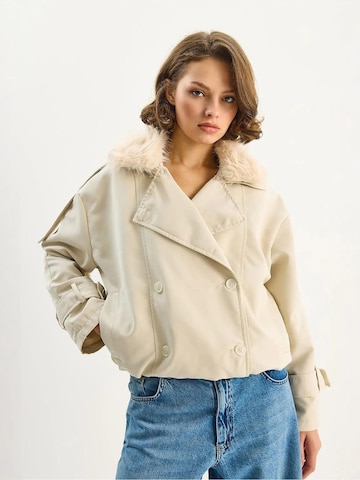 Bianco Lucci Tussenmantel in Beige: voorkant