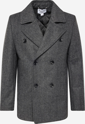 BURTON MENSWEAR LONDON Between-Seasons Coat in Black: front