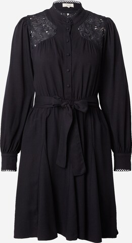 Robe-chemise Suncoo en noir : devant