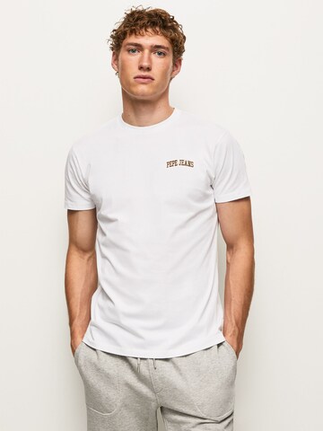 Pepe Jeans T-Shirt 'RONSON' in Weiß: Vorderseite