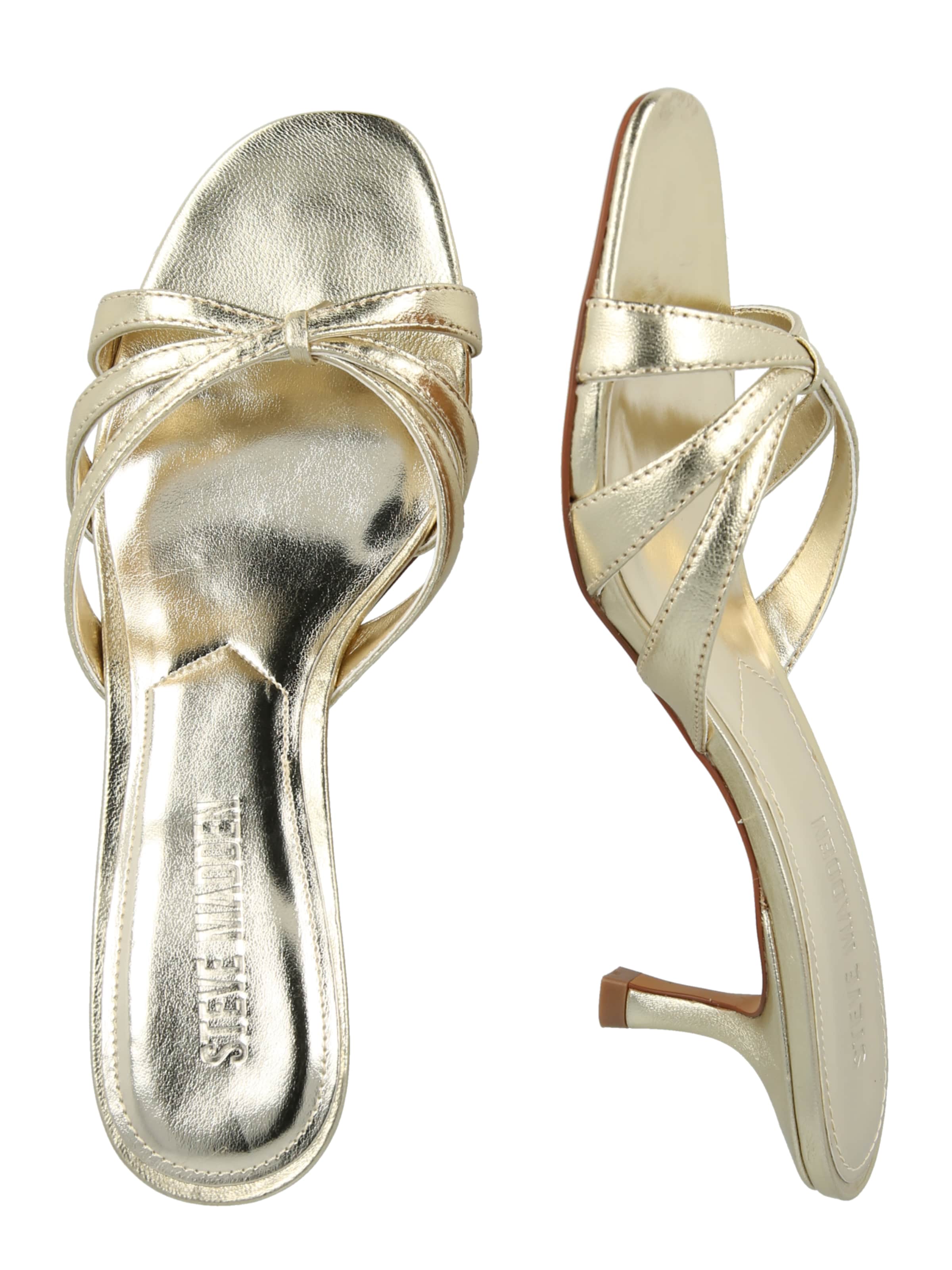 STEVE MADDEN Ujjelválasztó-pántos szandál 'Cary' - arany