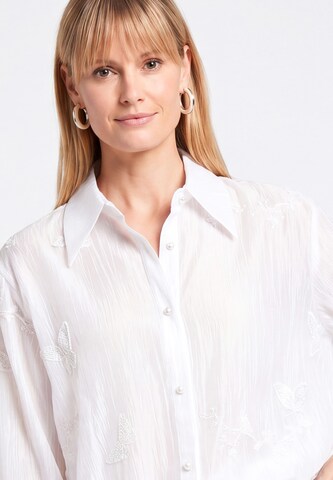 usha WHITE LABEL Blouse in White