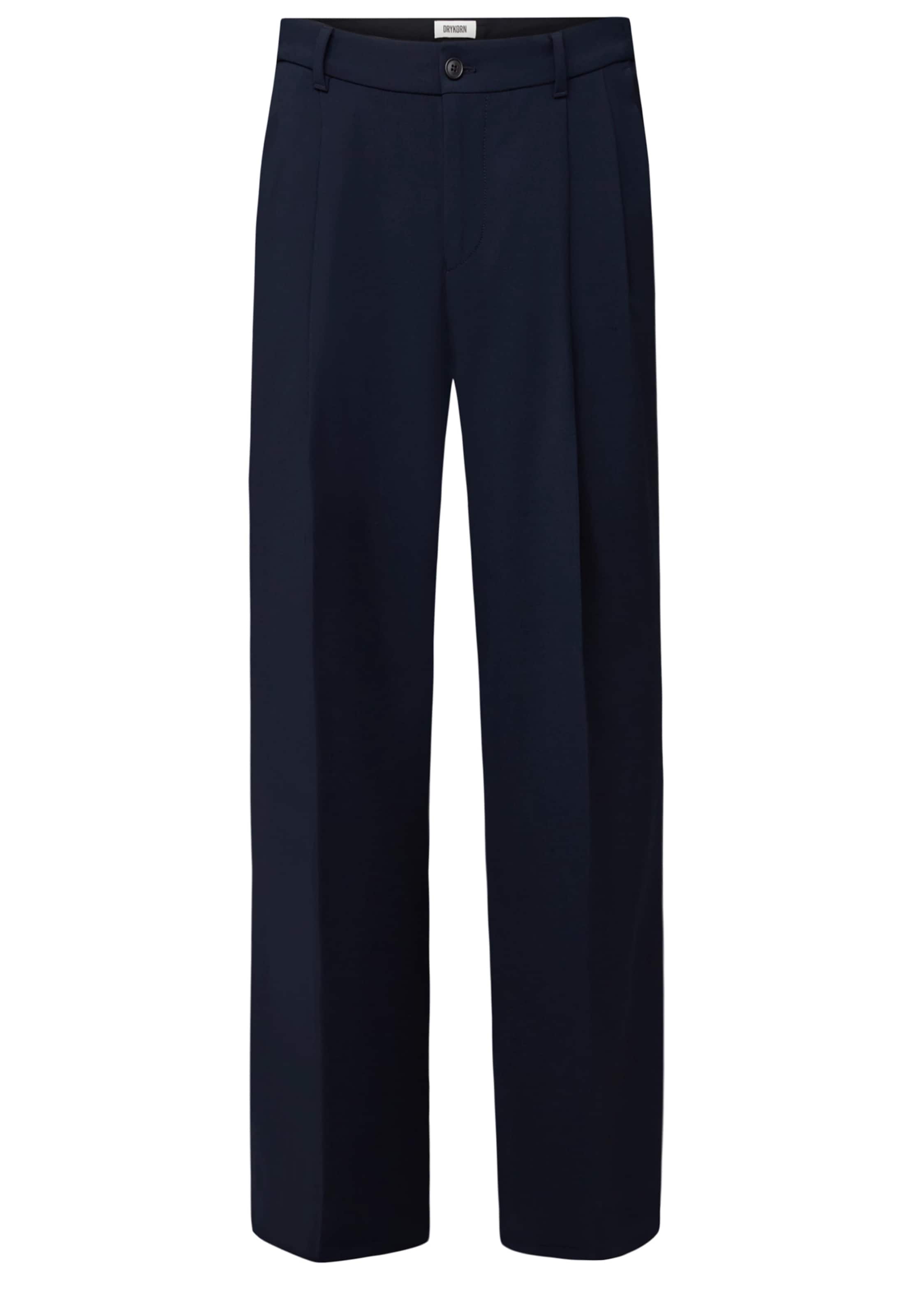 DRYKORN Loose fit Chino Pants in Blue: front