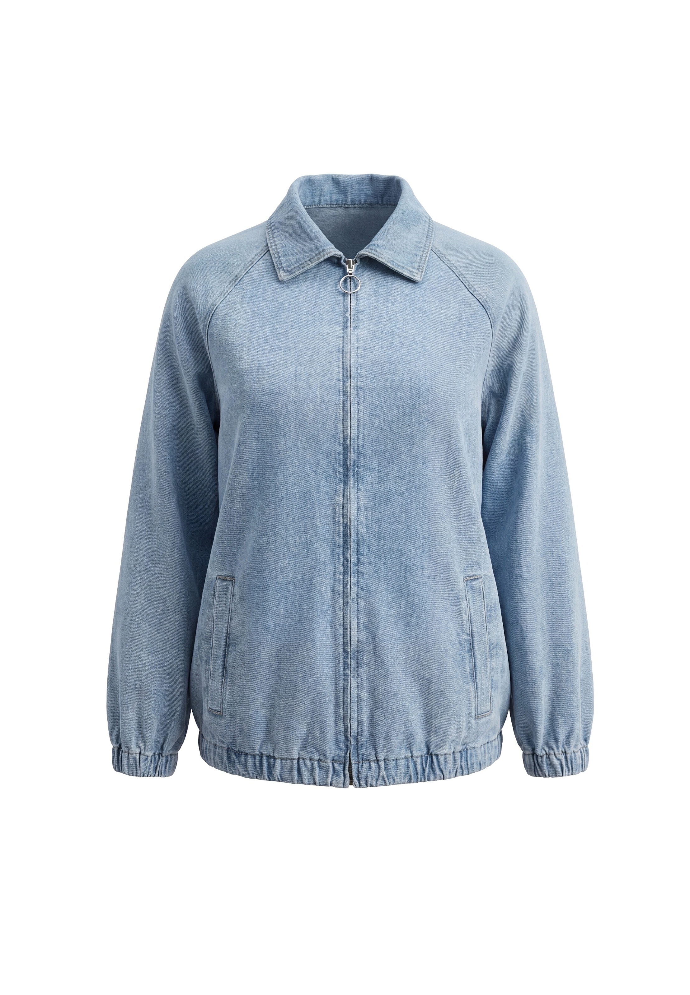 Veste mi-saison MYMO en bleu : devant