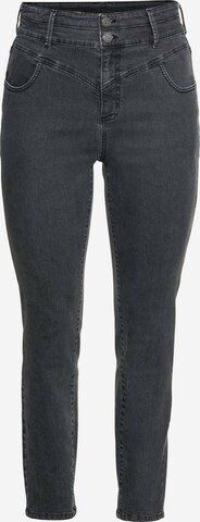 Skinny Jeans di SHEEGO in grigio: frontale