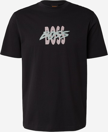 BOSS Paita värissä musta: etupuoli