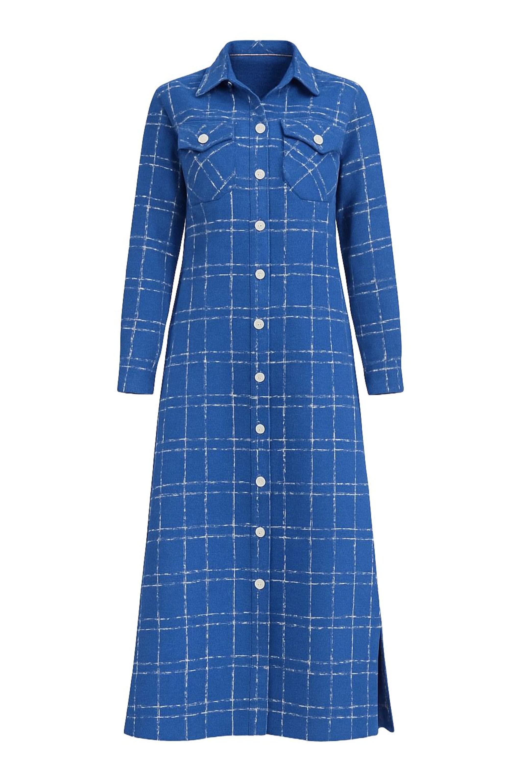 MODAMIHRAM Tussenmantel in Blauw: voorkant