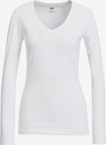 T-shirt WE Fashion en blanc : devant