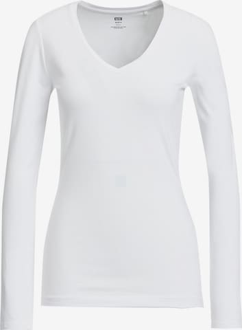 T-shirt WE Fashion en blanc : devant