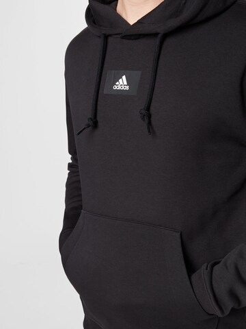 Hanorac sport 'Essentials Feelvivid  Fleece Drop Shoulder' de la ADIDAS SPORTSWEAR pe negru
