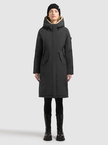 khujo - Sobretudo de inverno 'Ciela' em cinzento: frente
