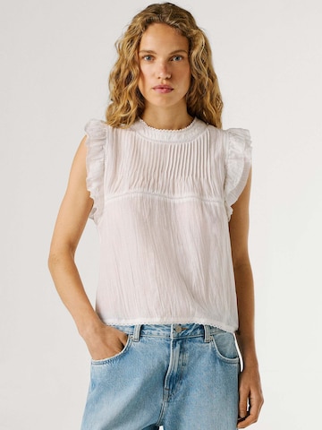 Pepe Jeans Blouse 'Dakota' in Wit: voorkant