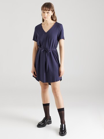 VERO MODA Jurk 'BRIT' in Blauw: voorkant