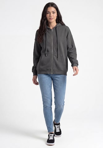 MYMO - Sudadera con cremallera en gris