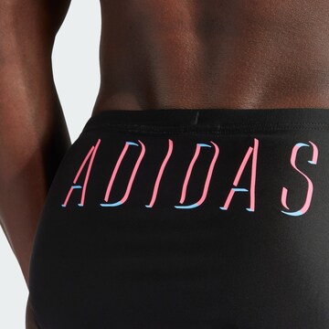 ADIDAS PERFORMANCE Athletic Swim Trunks in Black