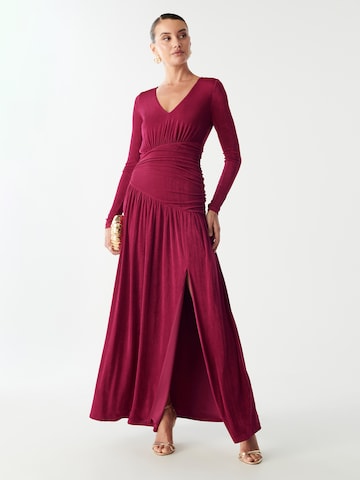 BWLDR Рокля 'Cora' в червено: отпред